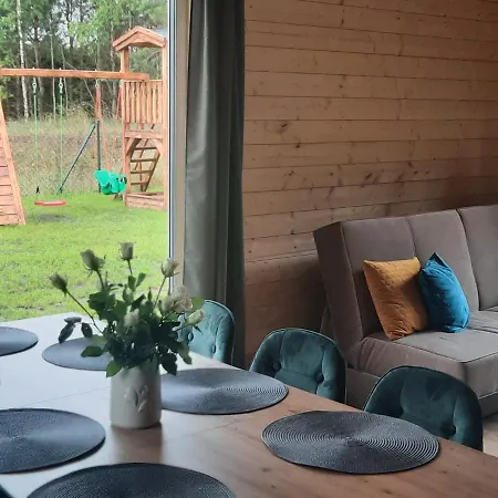 Dom wakacyjny Oliwkowy Balia Z Jacuzzi Kaszuby Niesiolowice