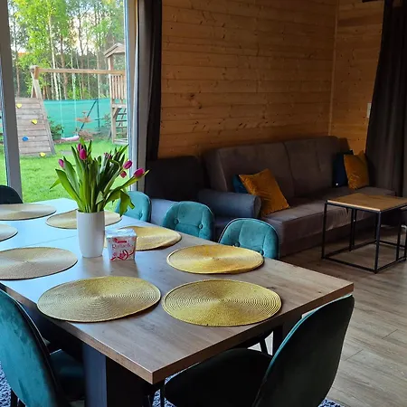 Сasa de vacaciones Kaszuby Oliwkowy Na Kaszubach Balia Z Jacuzzi Jeziora Lasy *